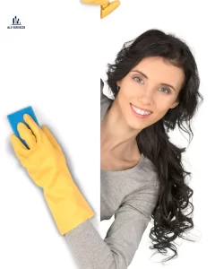 Female cleaner in Hounslow ready for deep house clean